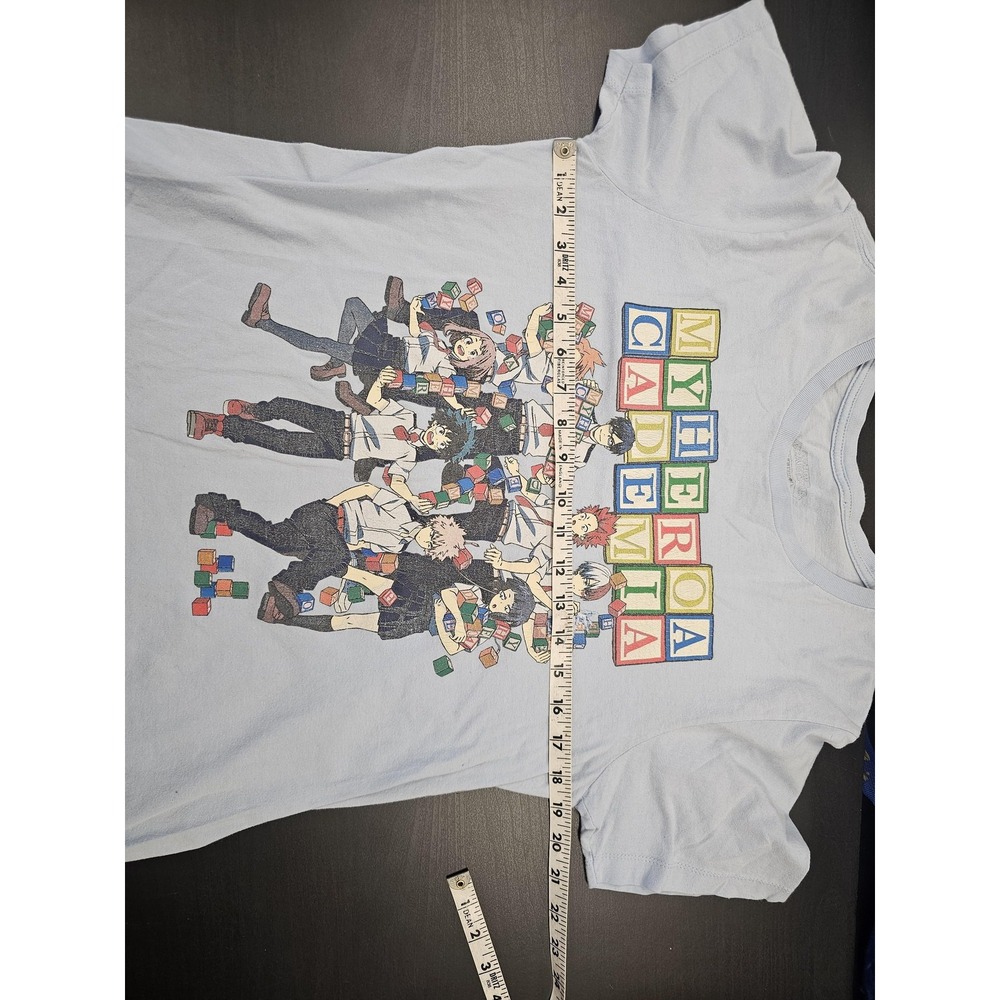 My Hero Academia Shirt Mens Medium Blue Class 1A Anime Graphic Tee T-Shirt - Picture 3 of 5